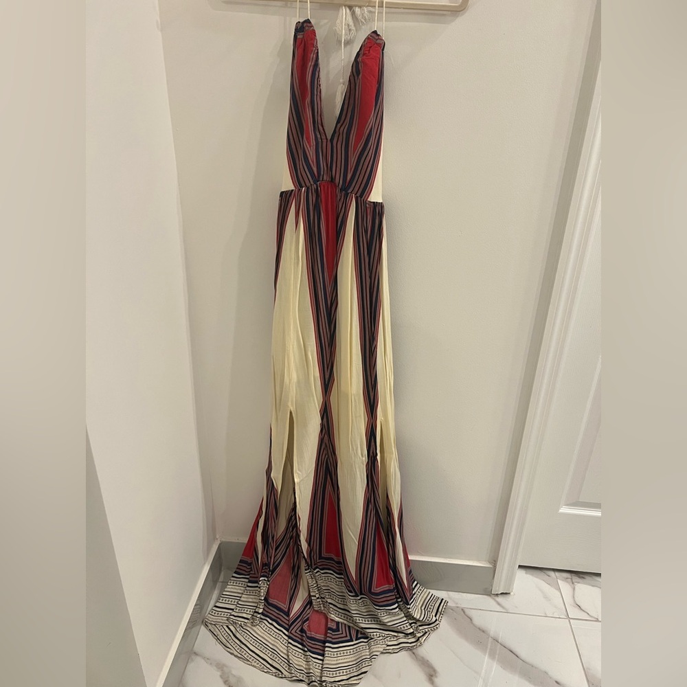 Elegant Multicolor Maxi Dress